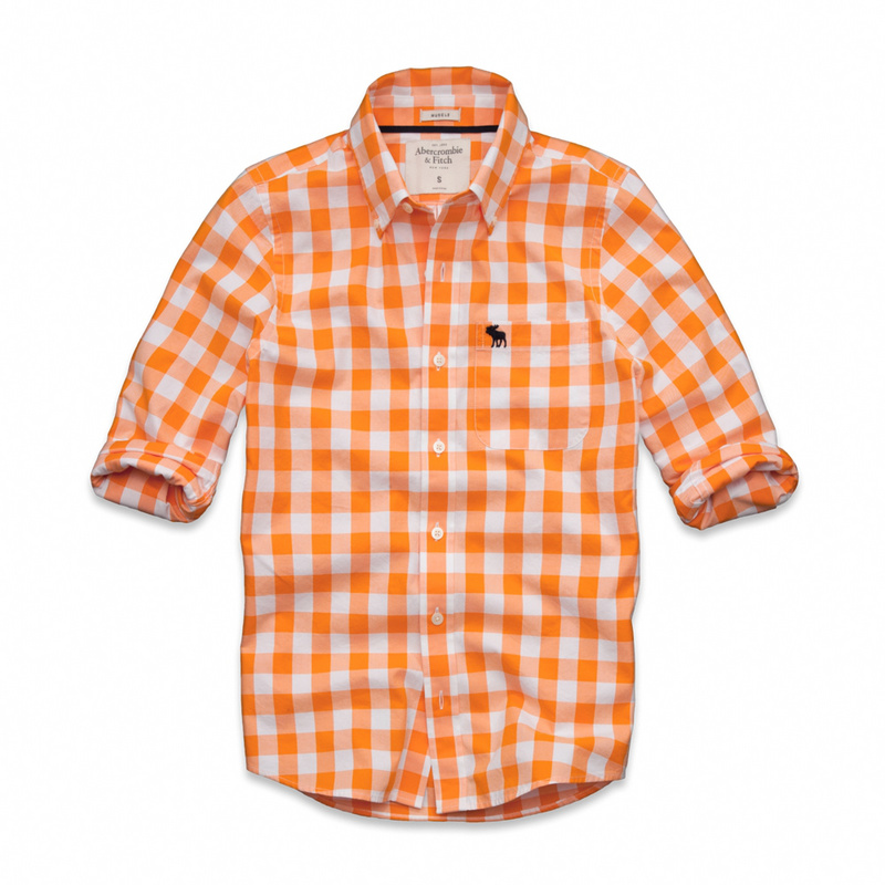 Abercrombie Fitch Hombres Necesidad Algodón Camisa AF6921